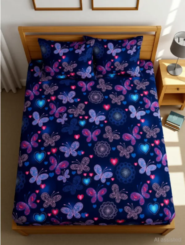 best_seller_220_TC_Cotton_All_Round_Elastic_Fitted_Bedsheet_with_2_Pillow_Covers_(72"_X_78"_X_up_to_10")_&_360_Degree_Elasticated