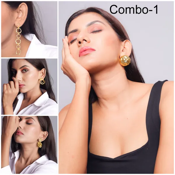 Combo-1_Pack_of_4_earrings_(18k_gold_pleated)