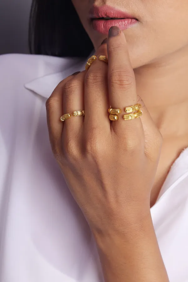 Combo-7__Pack_of_4_log_curl_adjustable_ring_(_18k_gold_pleated)