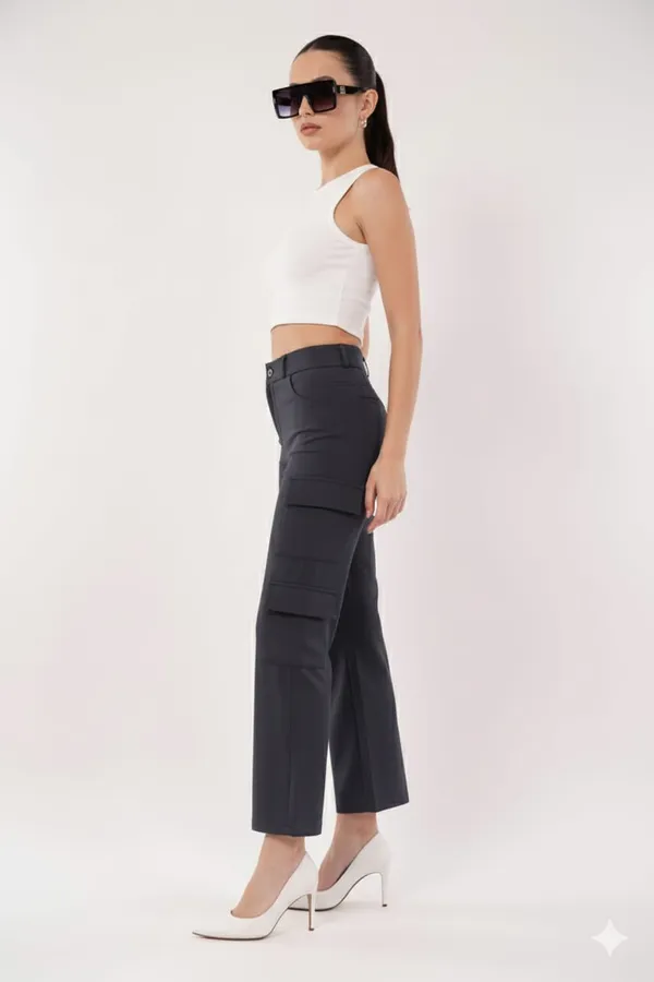 Dark_Grey_Korean_8_Pocket_Cargos_For_Women