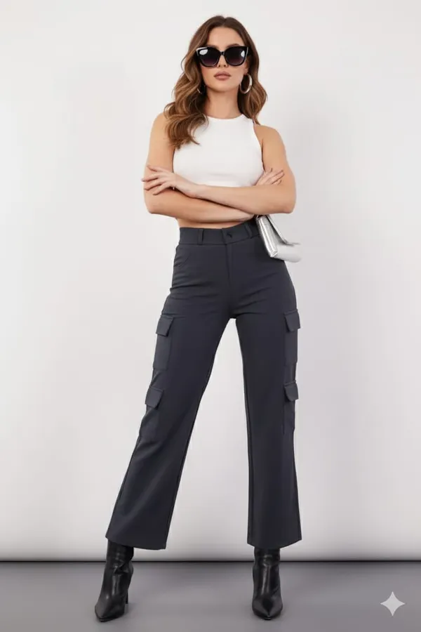 Dark_Grey_Korean_8_Pocket_Cargos_For_Women