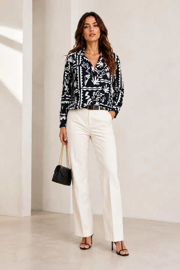 Women_Boho_print_Shirt_Blue