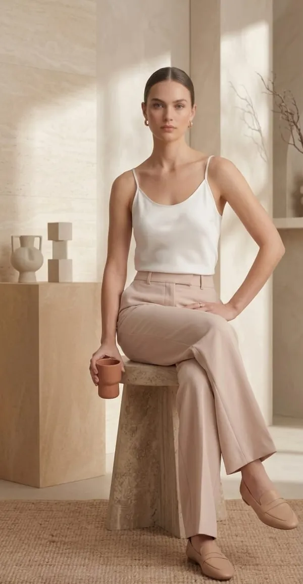 Women_Double_Hook_Pants_Beige