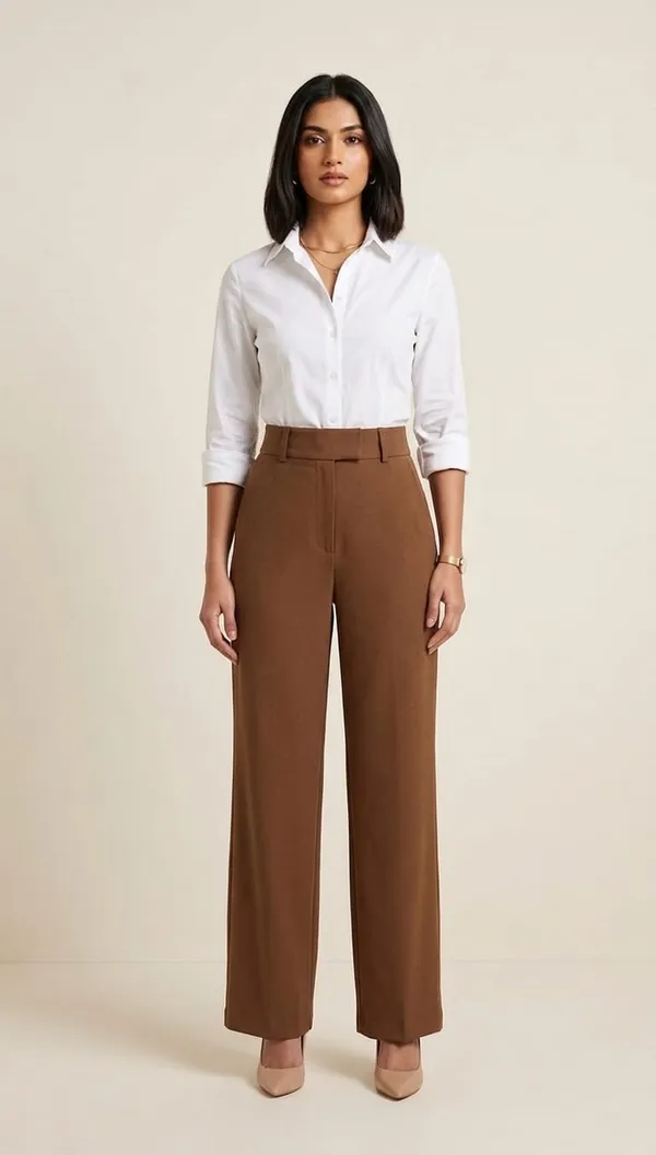 Women_Double_Hook_Pants_Brown_