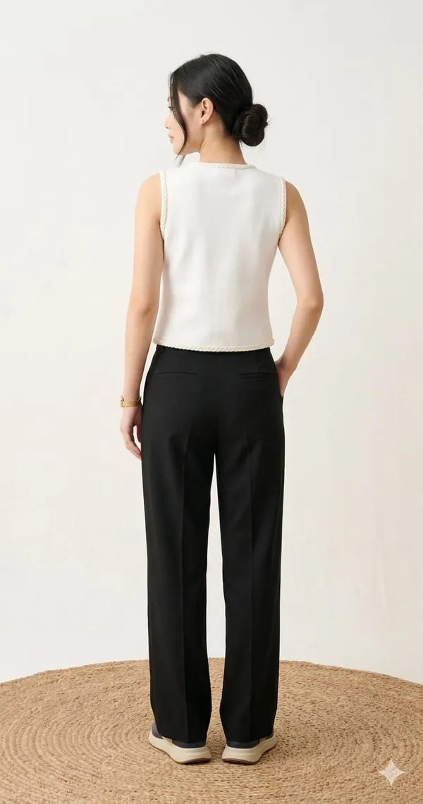 Floral_applique_knitted_Korean_vest_White
