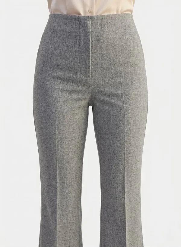 Women_Light_grey_Textured_Flared_Sculpted_High-Rise_Trousers_