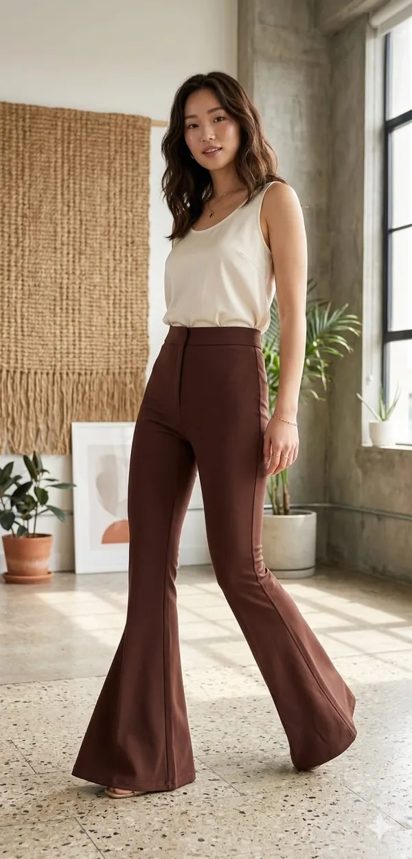 Women_Slouchy_Flared_Sculpted_High-Rise_Trousers_-_Coffee_Brown