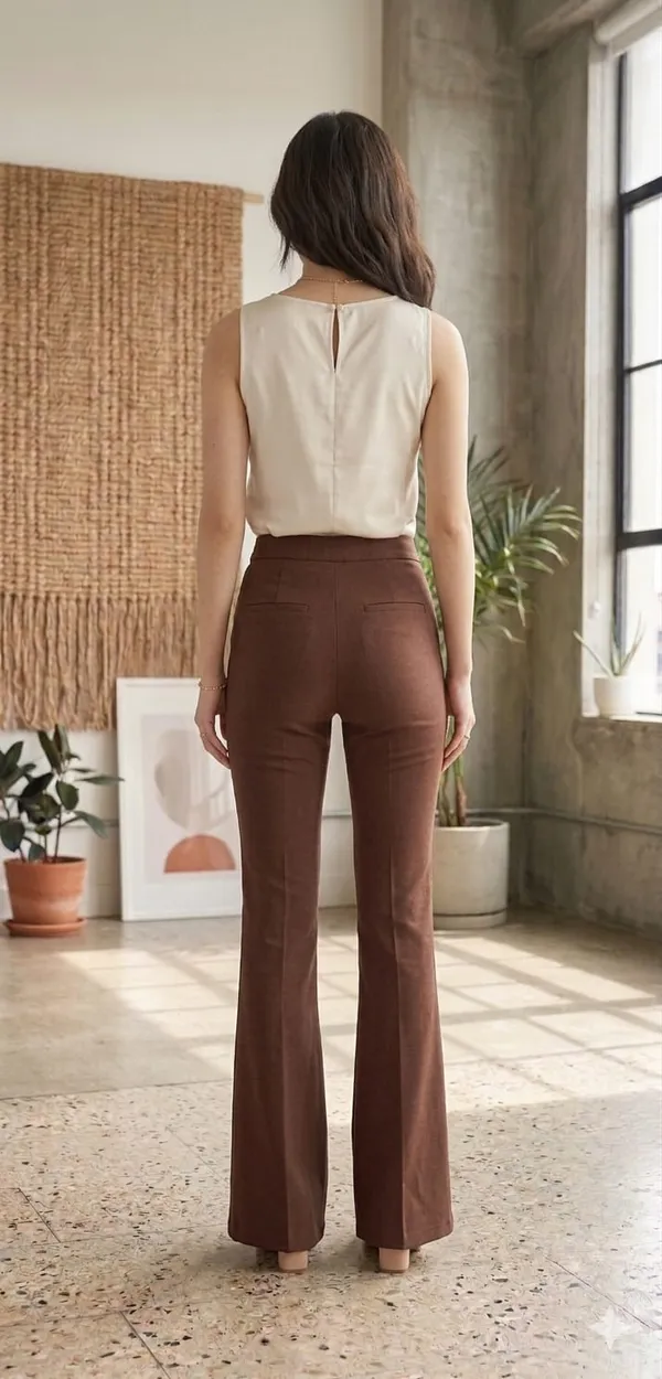 Women_Slouchy_Flared_Sculpted_High-Rise_Trousers_-_Coffee_Brown