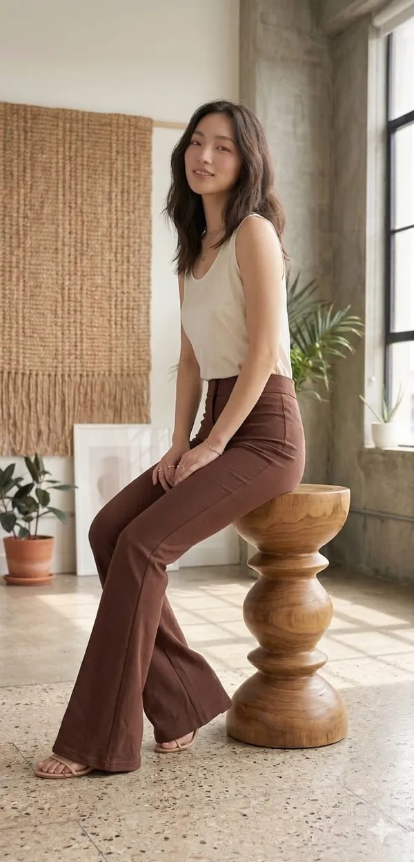 Women_Slouchy_Flared_Sculpted_High-Rise_Trousers_-_Coffee_Brown