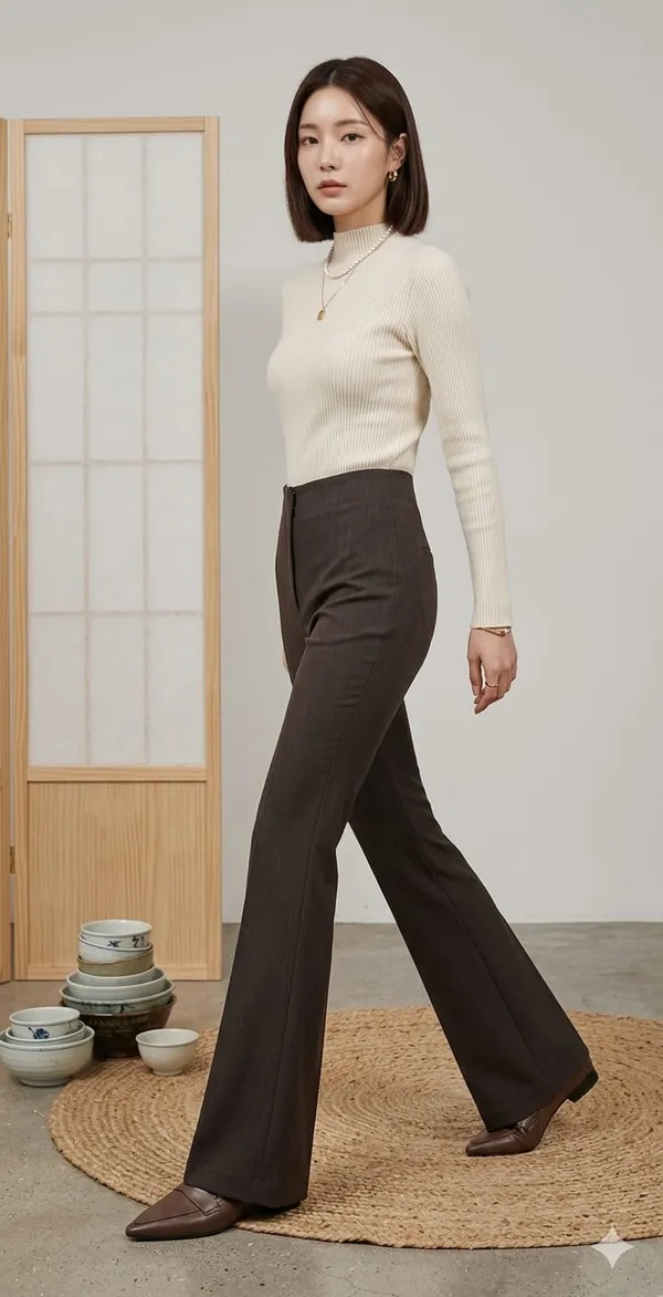 Women_Texture_Flared_Sculpted_High-Rise_Trousers_-_Brown