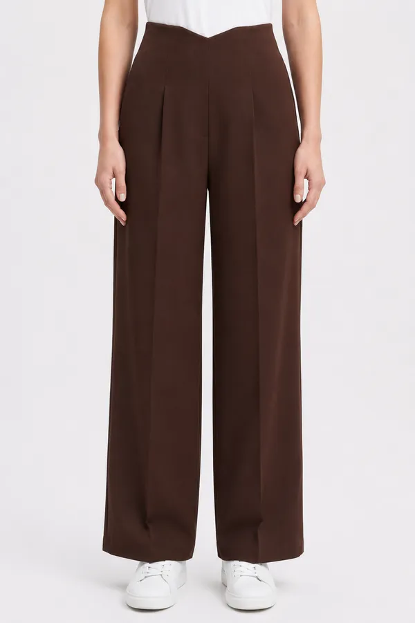 Women_Wide_leg_High_Rise_Corset_Pattern_Back_Zip_Pants_-Brown