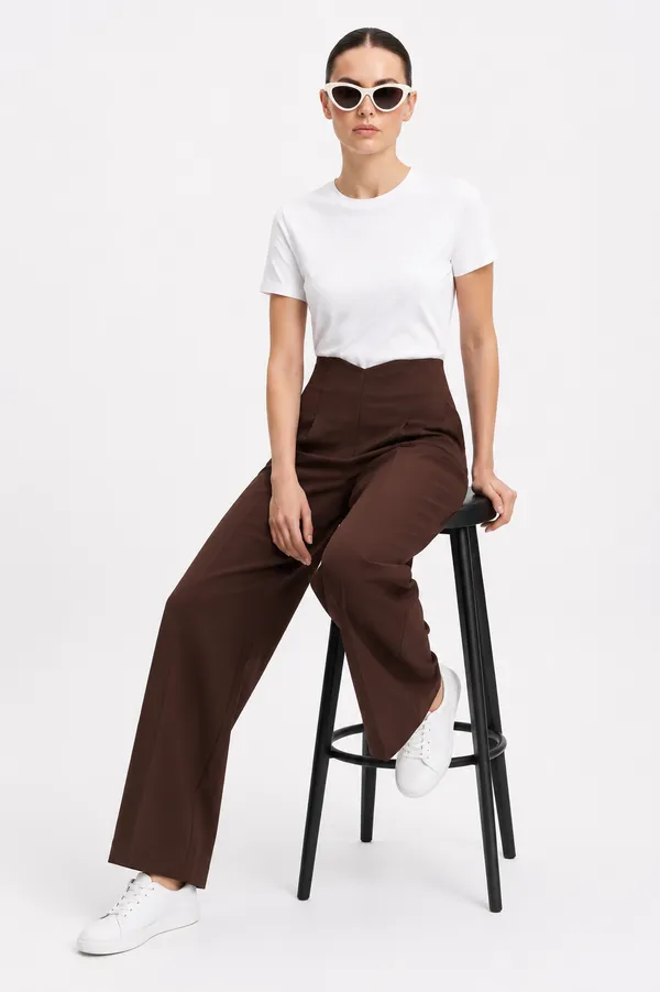 Women_Wide_leg_High_Rise_Corset_Pattern_Back_Zip_Pants_-Brown