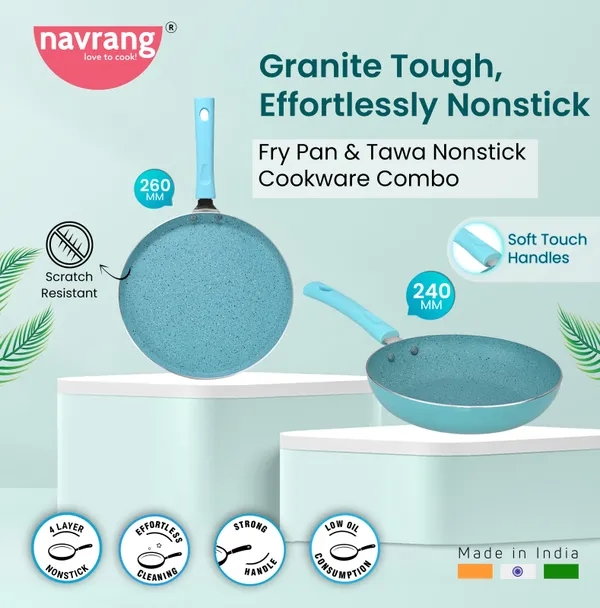 Set_of_2_pcs_Aqua_Blue_Granite_Aluminium_Non-Stick_Cookware_Set,Tawa_260_mm_&_Fry_Pan_240_mm_&_Glass_Lid,Non-Induction