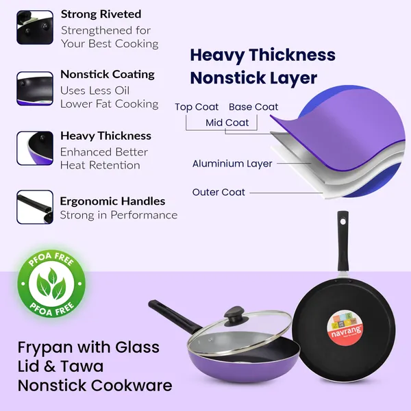 Set_of_3_pcs_Purple_Nonstick__Dosa_Tawa_260,_Frypan_220,Glass_Lid,_Non_Induction
