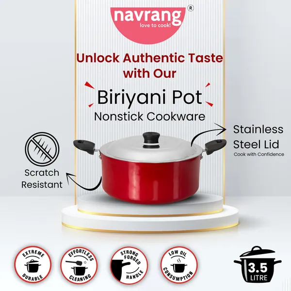 Red_Nonstick_Aluminium_Non_Induction_Stew_Pot_220_mm_With_Ss_Lid,_3200_ML_Capacity