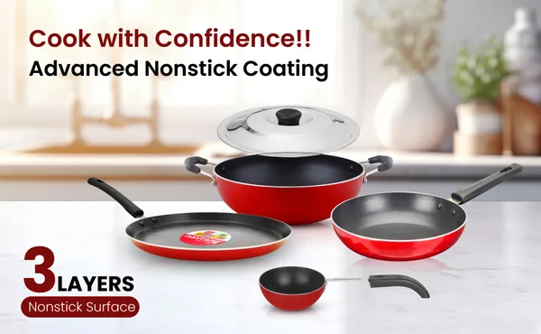 Set_of_5_pcs_Red_Non_stick_Aluminium__Cookware_Set_Tawa_260+Kadai_220+Frypan_220+Tadka_Pan+_SS_Lid._Non_Induction