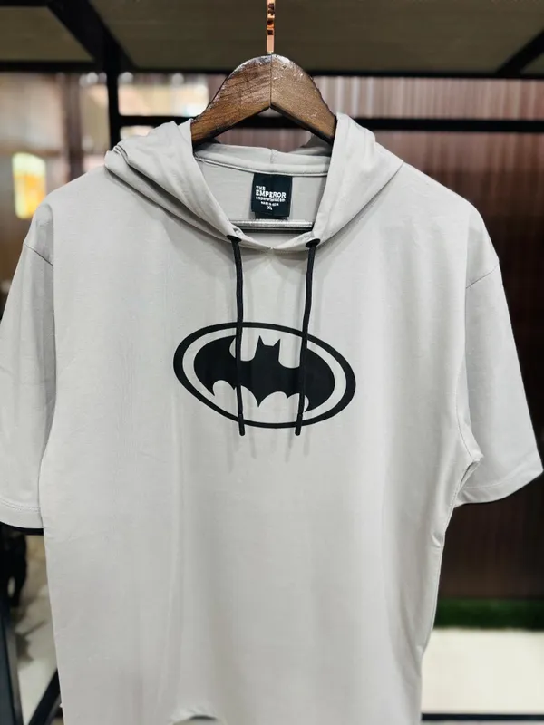 Grey_Cotton_Blend_Printed_Hooded_Neck_Soft_T-Shirt_For_Men
