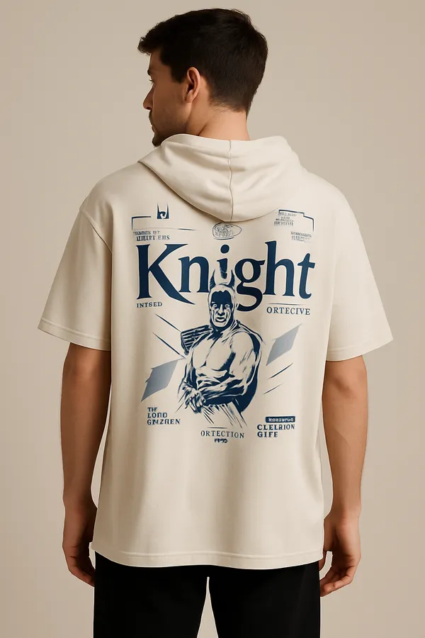 Grey_Cotton_Blend_Printed_Hooded_Neck_Soft_T-Shirt_For_Men