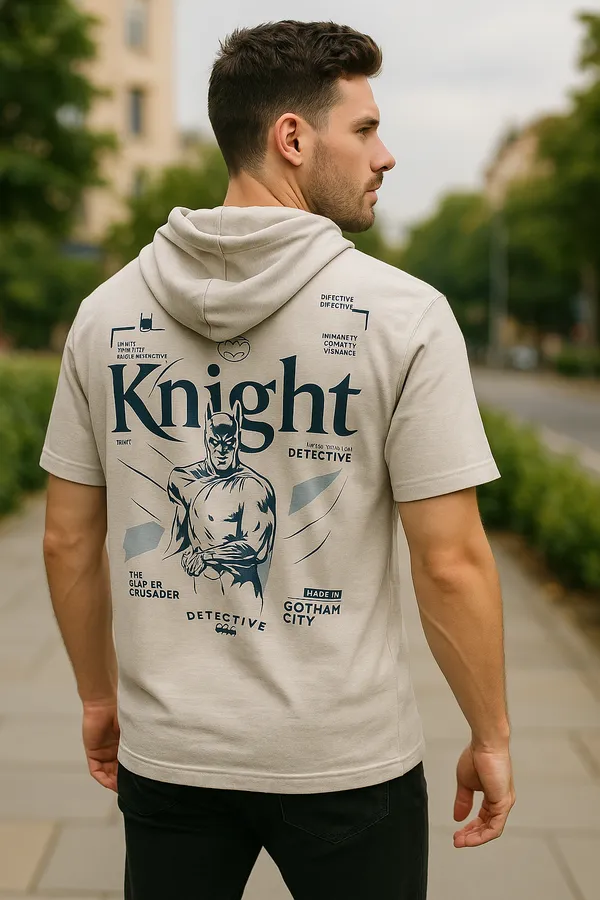 Grey_Cotton_Blend_Printed_Hooded_Neck_Soft_T-Shirt_For_Men
