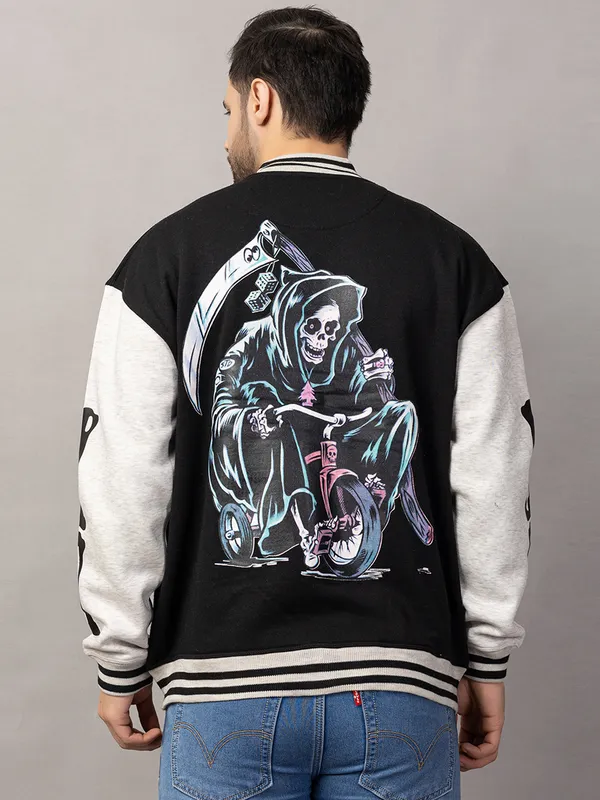 Black_Cotton_Blend_Printed_Stylish_Varsity_Jacket_For_Men