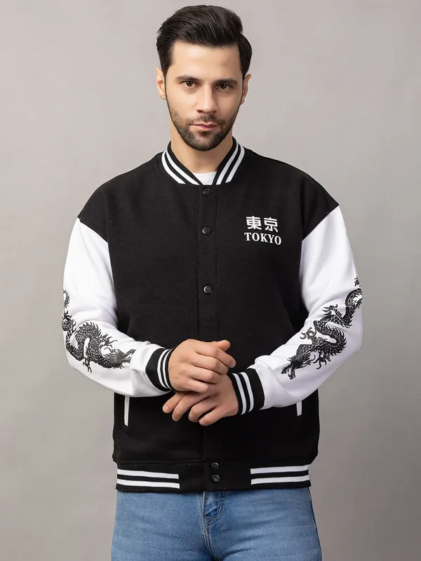 Black_Cotton_Blend_Printed_Stylized_Varsity_Jacket_For_Men