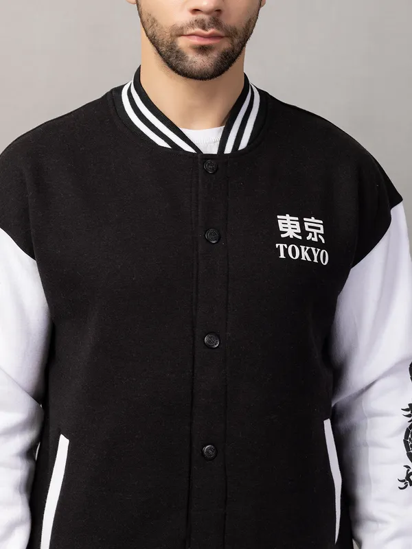 Black_Cotton_Blend_Printed_Stylized_Varsity_Jacket_For_Men