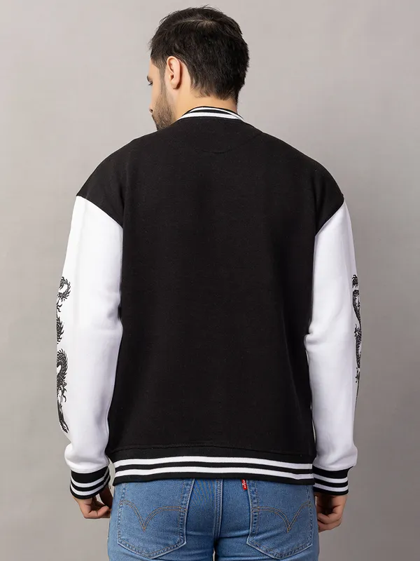 Black_Cotton_Blend_Printed_Stylized_Varsity_Jacket_For_Men