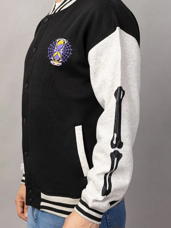 Black_Cotton_Blend_Printed_Stylized_Varsity_Jacket_For_Men