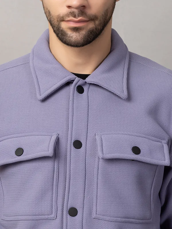 Denim_Felt_Shacket_with_Flap_Pockets_For_Men