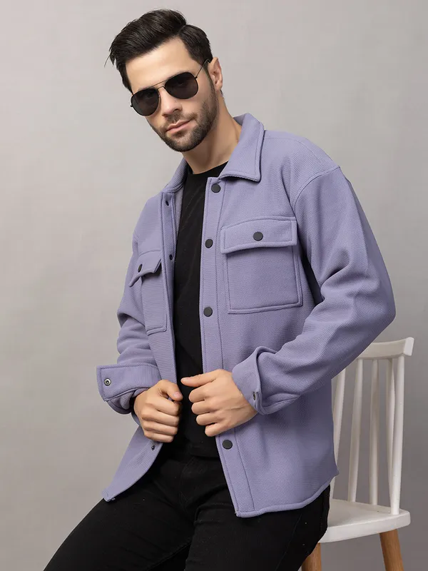 Denim_Felt_Shacket_with_Flap_Pockets_For_Men