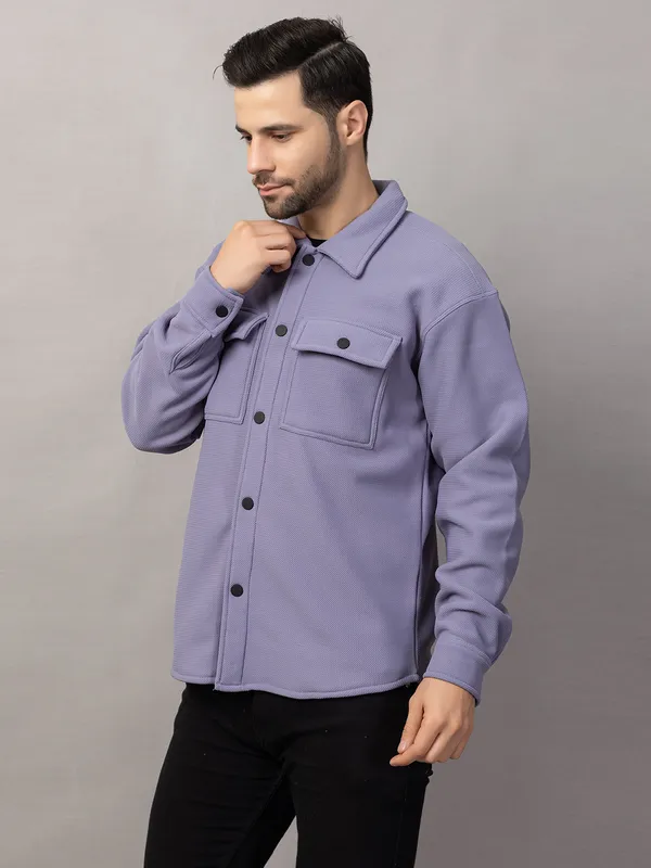 Denim_Felt_Shacket_with_Flap_Pockets_For_Men