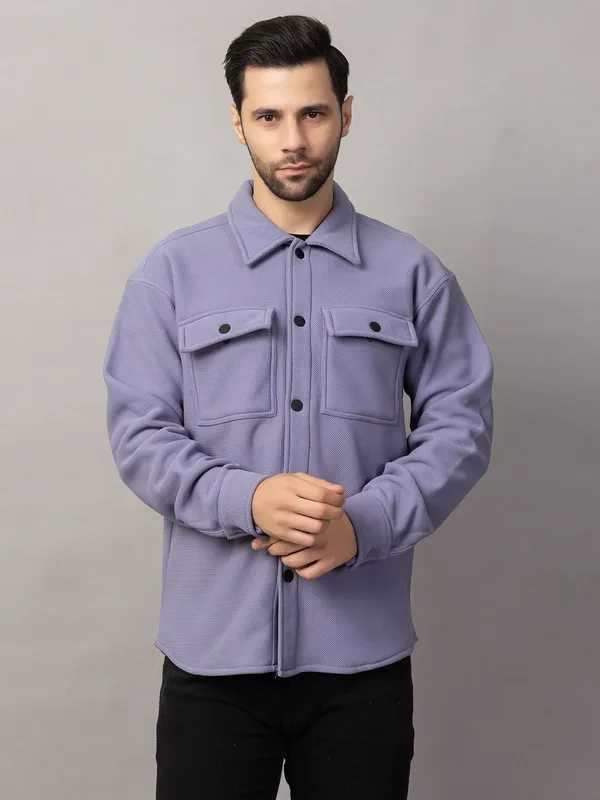 Denim_Felt_Shacket_with_Flap_Pockets_For_Men