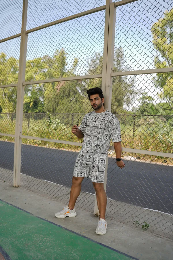 White_Allover_Cotton_Blend_Printed_Oversized_Size_Co-Ord_Set