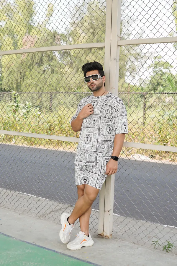 White_Allover_Cotton_Blend_Printed_Oversized_Size_Co-Ord_Set