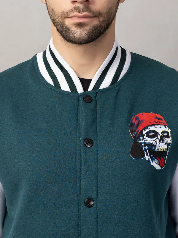 Green_Cotton_Blend_Printed_Stylish_Varsity_Jacket_For_Men