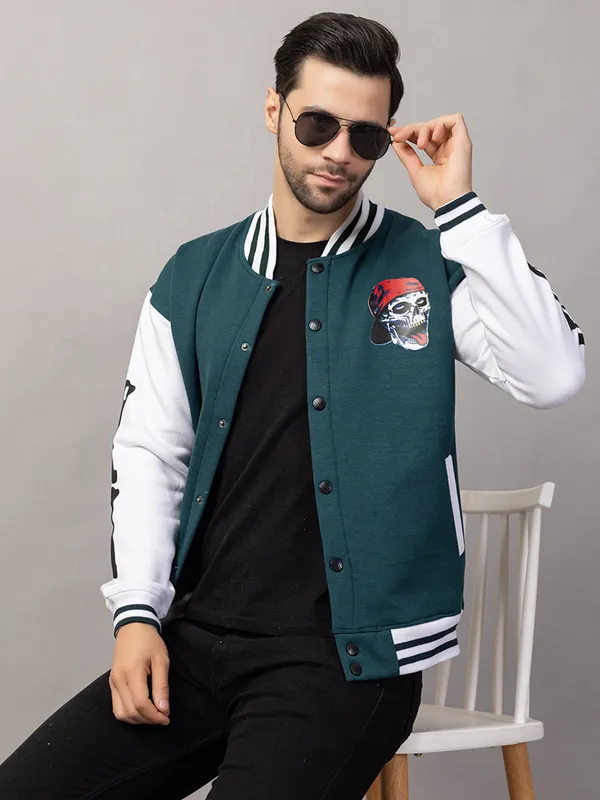 Green_Cotton_Blend_Printed_Stylish_Varsity_Jacket_For_Men