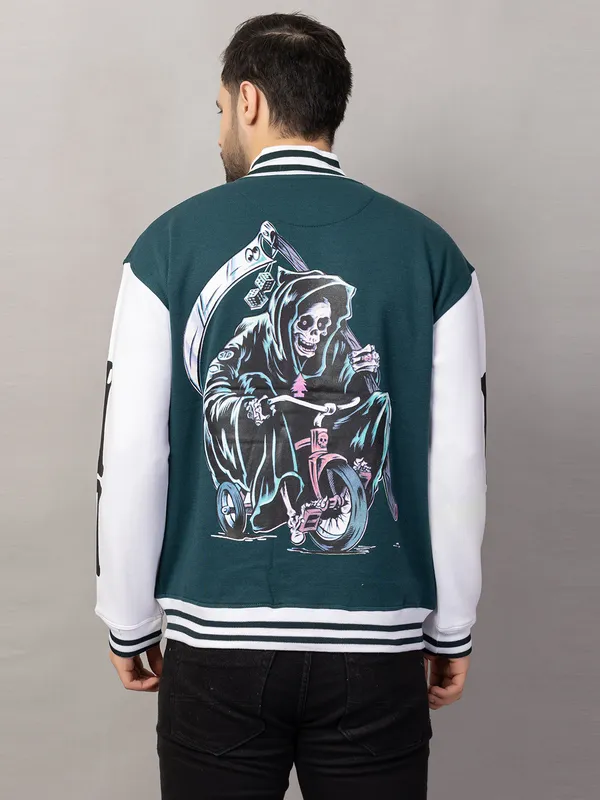 Green_Cotton_Blend_Printed_Stylish_Varsity_Jacket_For_Men