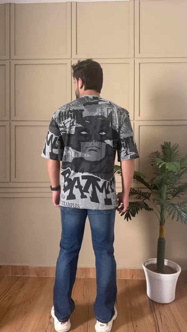 Grey_Cotton_Blend_Printed_Round_Neck_Soft_T-Shirt_For_Men