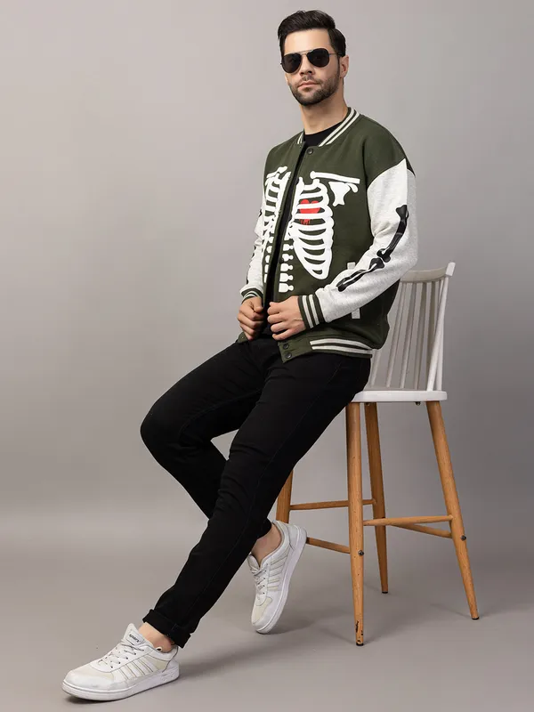 Olive_Cotton_Blend_Printed_Stylish_Varsity_Jacket_For_Men