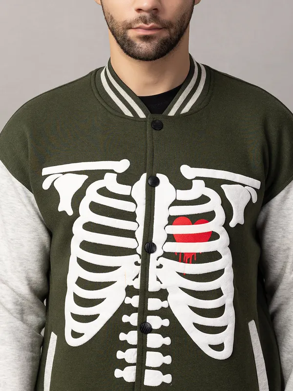 Olive_Cotton_Blend_Printed_Stylish_Varsity_Jacket_For_Men