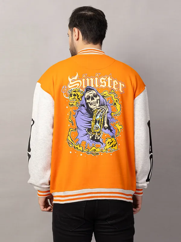 Orange_Cotton_Blend_Printed_Stylized_Varsity_Jacket_For_Men