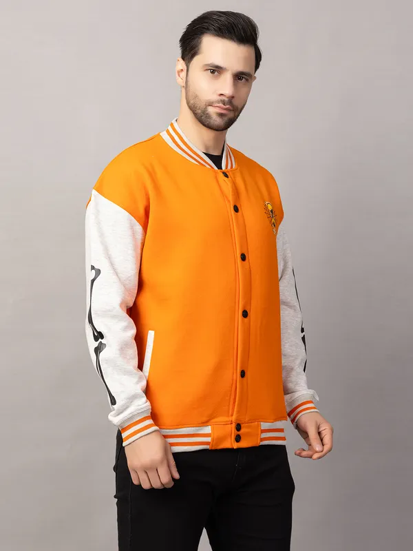 Orange_Cotton_Blend_Printed_Stylized_Varsity_Jacket_For_Men