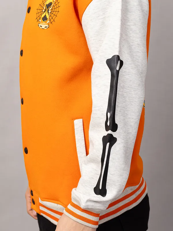 Orange_Cotton_Blend_Printed_Stylized_Varsity_Jacket_For_Men