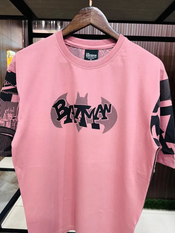 Pink_Cotton_Blend_Printed_Round_Neck_Soft_T-Shirt_For_Men
