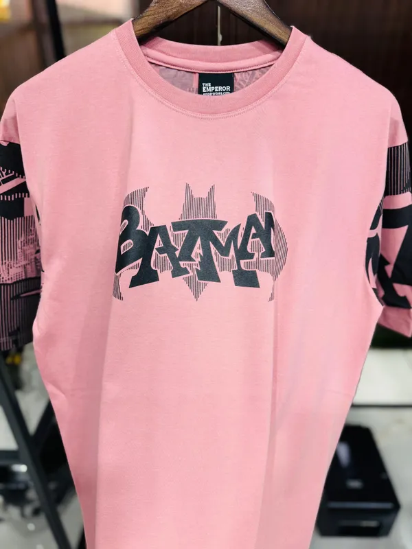 Pink_Cotton_Blend_Printed_Round_Neck_Soft_T-Shirt_For_Men