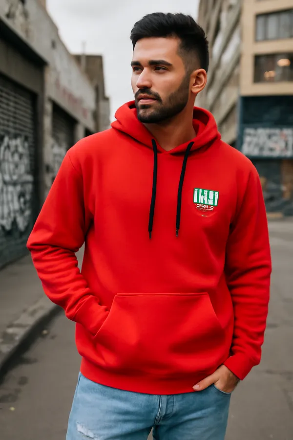 Red_Color_Back_Printed__Hooded_2_Thread_Cotton_Fleece_Sweatshirt_For_Men
