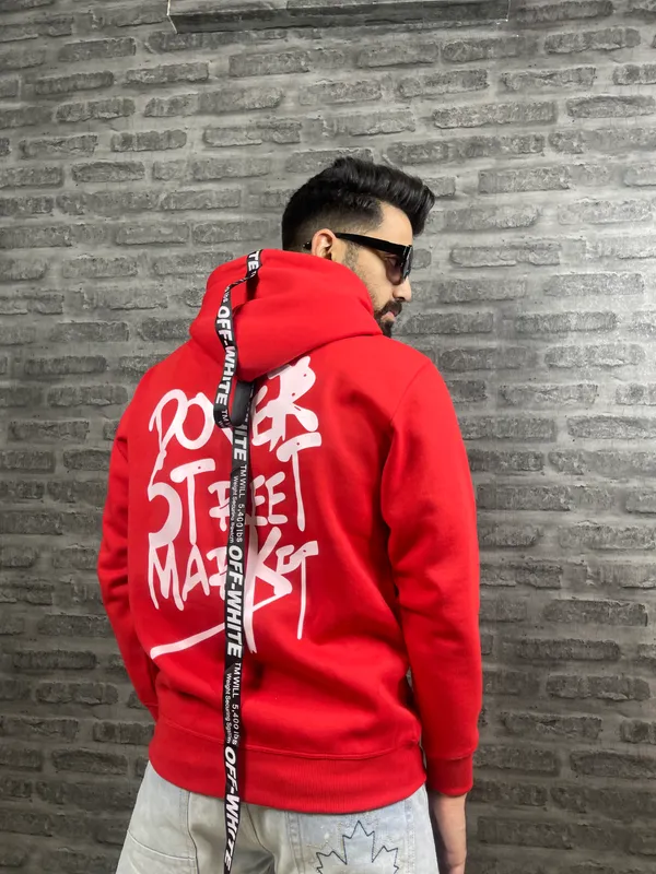 Red_Color_Back_Printed__Hooded_2_Thread_Cotton_Fleece_Sweatshirt_For_Men