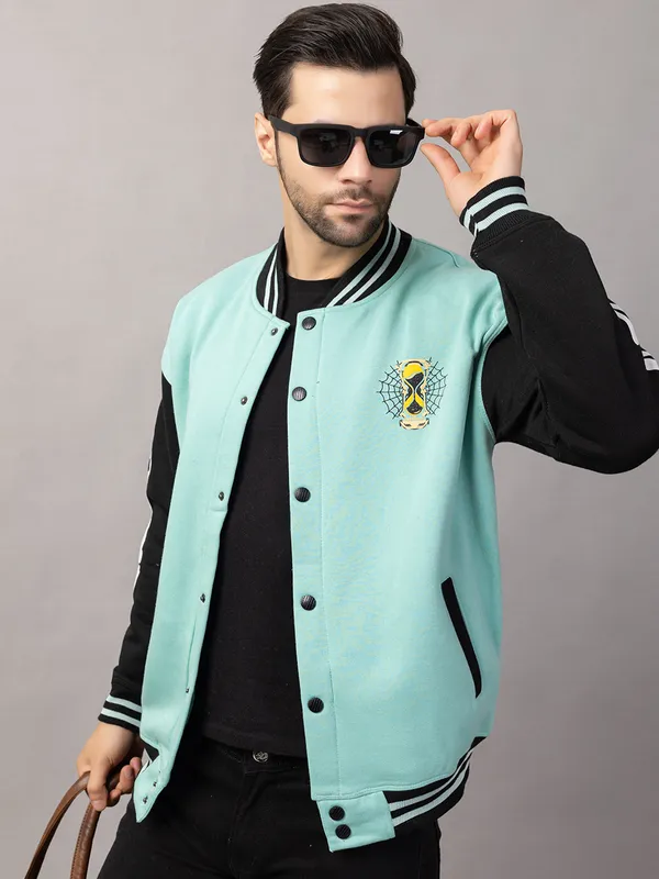 Sea_Green_Cotton_Blend_Printed_Stylized_Varsity_Jacket_For_Men
