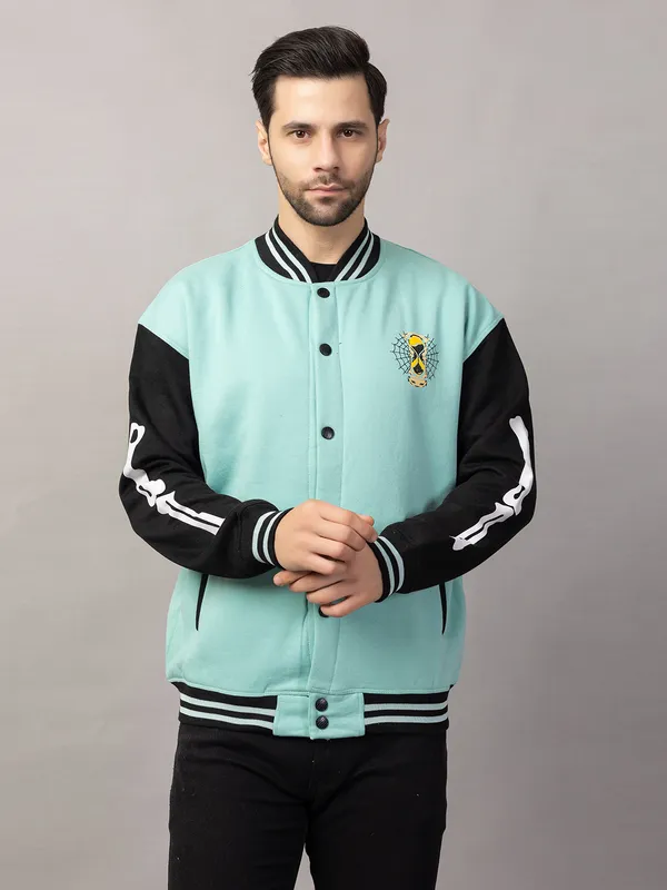 Sea_Green_Cotton_Blend_Printed_Stylized_Varsity_Jacket_For_Men