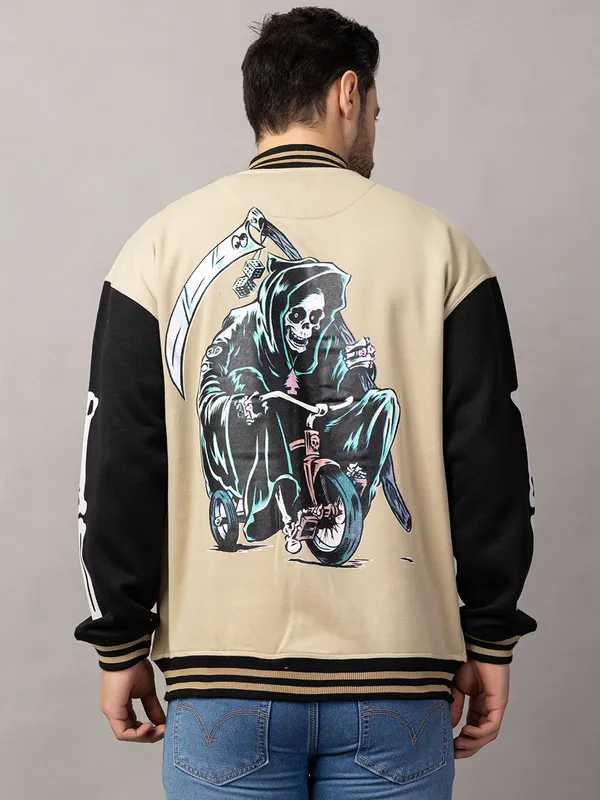 Tan_Cotton_Blend_Printed_Stylish_Varsity_Jacket_For_Men